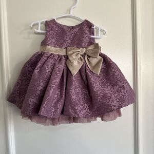 Wendy Bellissimo Purple and Gold Formal Kids Dress